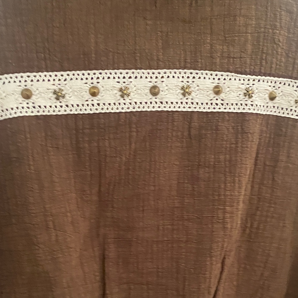POL Brown Bomber Jacket with Cream Details - Picture 8 of 9